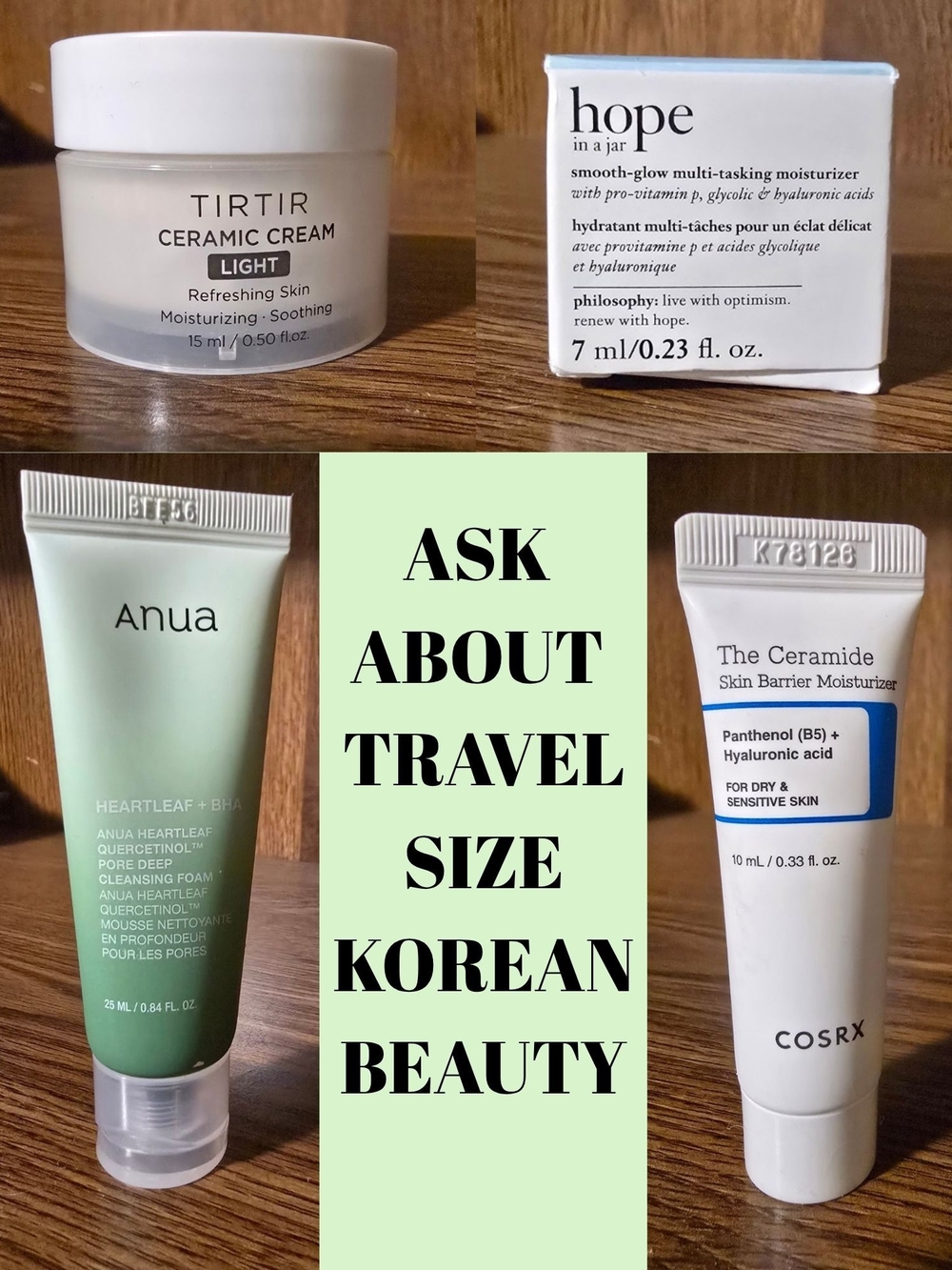 TRAVEL SIZE KOREAN & LUX BEAUTY AVAILABLE!